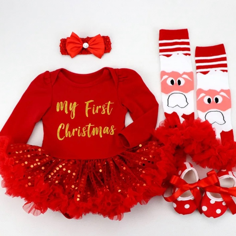 Baby girl “My 1st Christmas” Tutu Sets